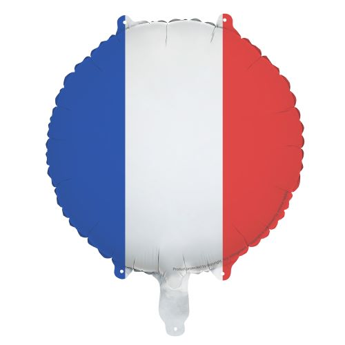 1 Alu drapeau français de 35cm (Paille incluse)