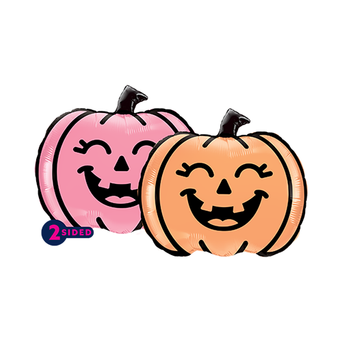 [PF-0037-9] 9" Air-filled Smiling Jack-o'-lantern Shape - Prima