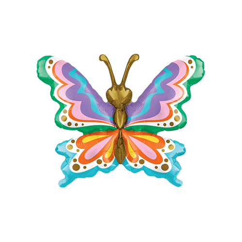 [PF-0176-13] 13" Air-Filled Groovy Butterfly - Prima