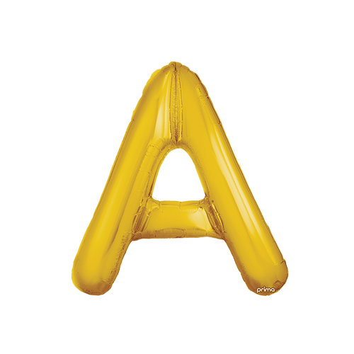 [PF-GLDA-16] Poche de 2 Alu 16" lettre A Gold - Prima