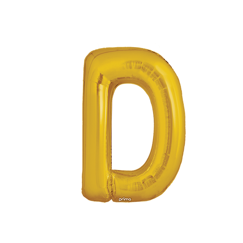 [PF-GLDD-16] Poche de 2 Alu 16" lettre D Gold - Prima