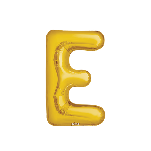 [PF-GLDE-16] Poche de 2 Alu 16" lettre 'E' Gold - Prima