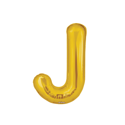 [PF-GLDJ-16] Poche de 2 Alu 16" lettre 'J' Gold - Prima