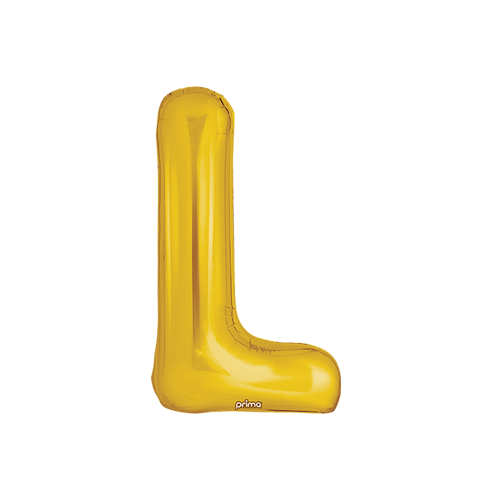 [PF-GLDL-16] Poche de 2 Alu 16" lettre L Gold - Prima