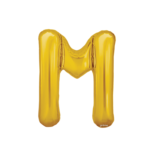 [PF-GLDM-16] Poche de 2 Alu 16" lettre M Gold - Prima