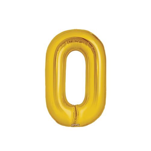 [PF-GLDO-16] Poche de 2 Alu 16" lettre 'O' Gold - Prima