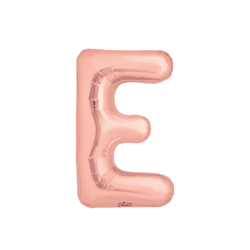[PF-RGDE-16] Poche de 2 Alu 16" lettre 'E' Rose Gold - Prima
