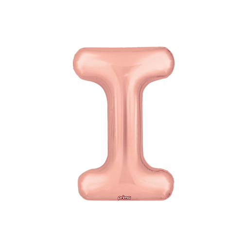 [PF-RGDI-16] Poche de 2 Alu 16" lettre I Rose Gold - Prima