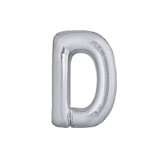 [PF-SLVD-16] Poche de 2 Alu 16" lettre D Silver - Prima