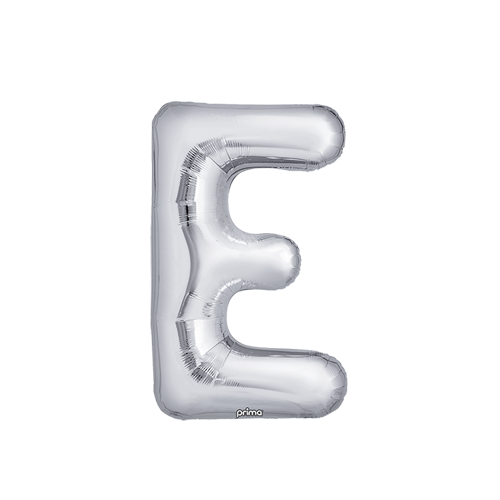 [PF-SLVE-16] Poche de 2 Alu 16" lettre E Silver - Prima