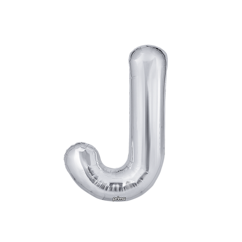 [PF-SLVJ-16] Poche de 2 Alu 16" lettre J Silver - Prima