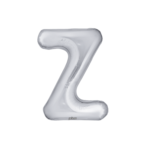 [PF-SLVZ-16] Poche de 2 Alu 16" lettre Z Silver - Prima