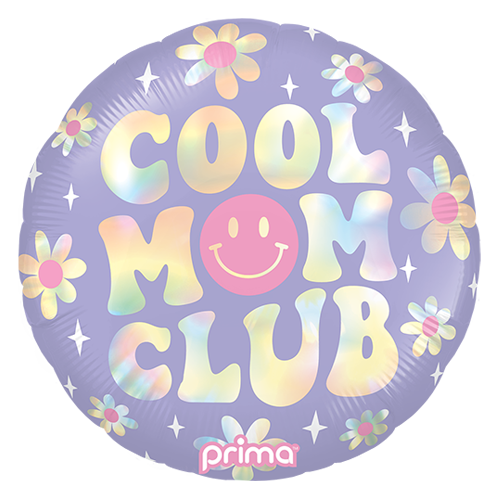 [PF-0151-18] 18" Rond Cool Mom Club Holographic - Prima