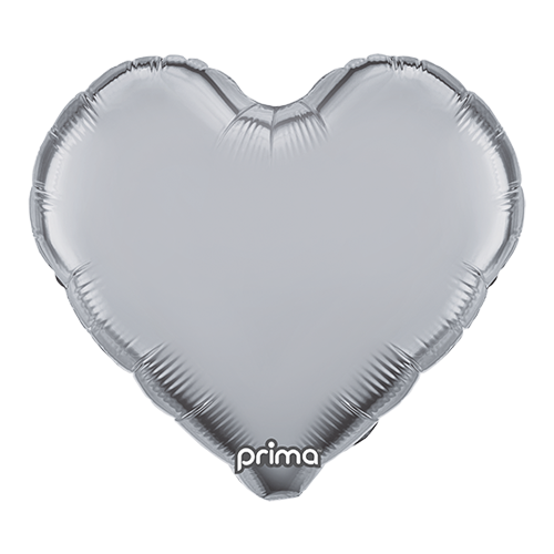 [PF-SVHT-18] 1 Alu 18" Heart Silver - Prima