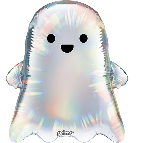 [PF-0035-22] 22" Cute Holographic Ghost Special Shape - Prima