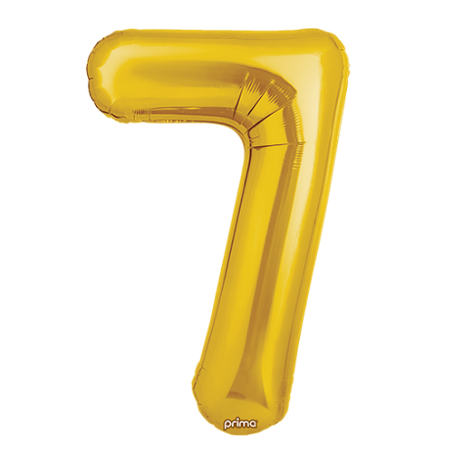 [PF-GLD7-34] 1 alu 34" Chiffre '7' Dorée - Prima