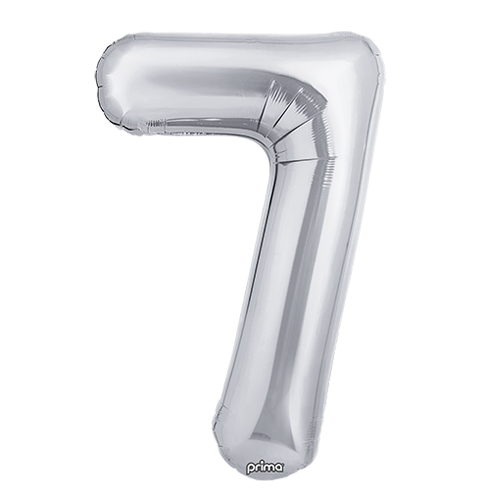 [PF-SLV7-34] 1 alu 34" Chiffre '7' Argent - Prima