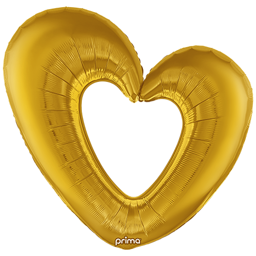 [PF-GDOH-40] 1 Alu 40" Open Heart Gold - Prima
