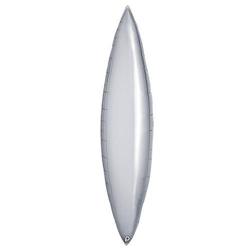 [PF-SVTP-36] 1 Poche De 5 Déco TM Taper Silver 36" - Prima