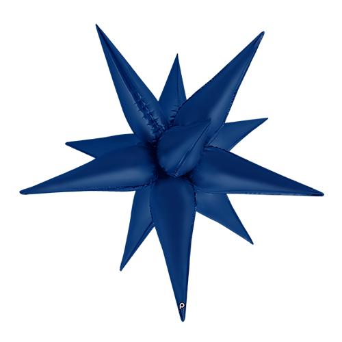 [PD-0138-40] 40" Navy Blue Satin Starburst - Prima