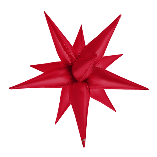 [PD-0088-40] 40" Red Satin Starburst - Prima