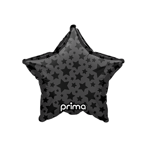 [PD-0033-9] 9" Étoile Black Shiny & Matte Stars - Prima