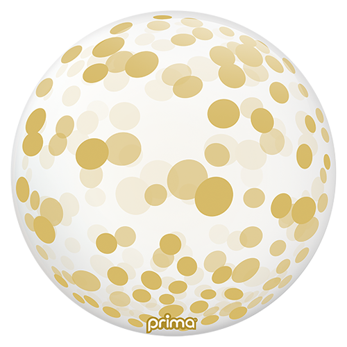 [PS-GDCF-22] 1 Sphère TM 20" Gold Confetti - Prima