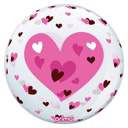[PS-PHRT-22] 1 Sphère 20" Pink Hearts - Prima