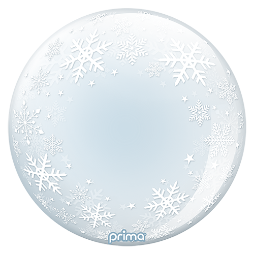 [PS-WSNO-22] 1 Sphère TM 20" White Snowflakes - Prima