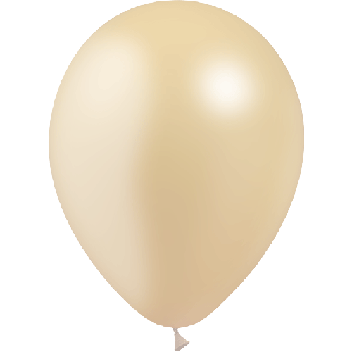[HG45M-25M81] 25 Ballons Latex Ivoire 5" (13CM) Metal - FDS