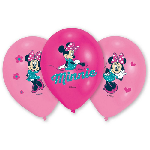 [999239] Poche De 6 Ballons 11" Latex Minnie Licence