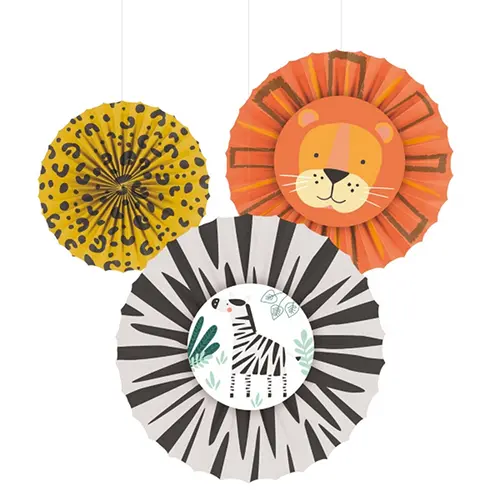 [9909361] Lot De 3 Decoration Jungle 