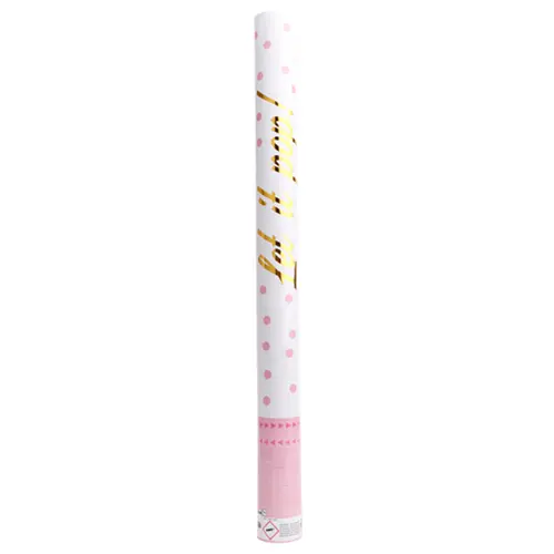 [9916471] 1 Canon Confettis Papier Rond Rose 60Cm - Amscan