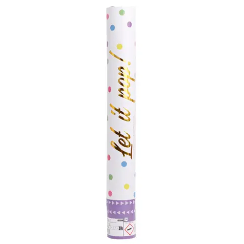 [9916476] 1 Canon Confettis Papier Rond Assortis 40Cm - Amscan