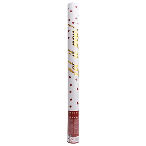 [9916486] Canon Confettis Papier Cœur Rouge 60cm *1 