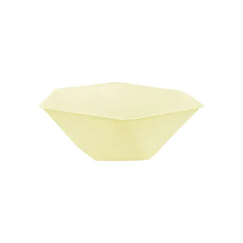 [9918263] Lot de 6 Bols Hexagonaux Décor Jaune 15.8cm  