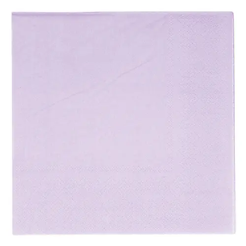 [9918283] Lot de 20 Serviettes Papier Décor Violet 33cm 