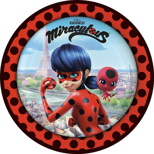 [9902873-66] Lot De 8 Assiettes 23Cm Miraculous 