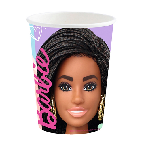 [9915481-66] Lot De 8 Verres 250Ml Barbie - Amscan