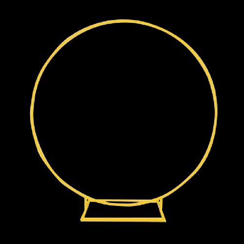 [B459B-1.5G] Arche Cerceau Dorée En Métal 1,5M – Borosino - FDS