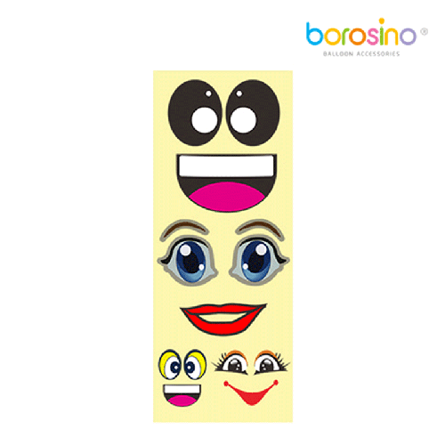 [B602A] 14 Stickers Yeux Et Bouches - Borosino - FDS