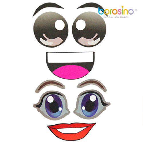 [B602F] Grands Stickers Yeux Et Bouches (Homme & Femme) – Borosino - FDS