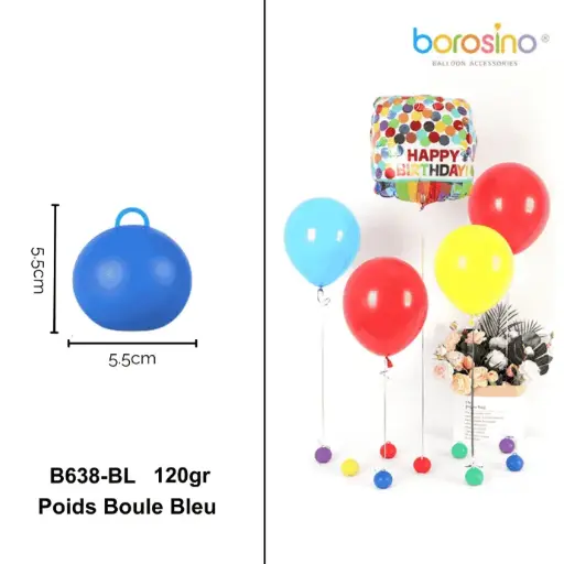[B638-BL] Ball weight Blue 120gr - Borosino