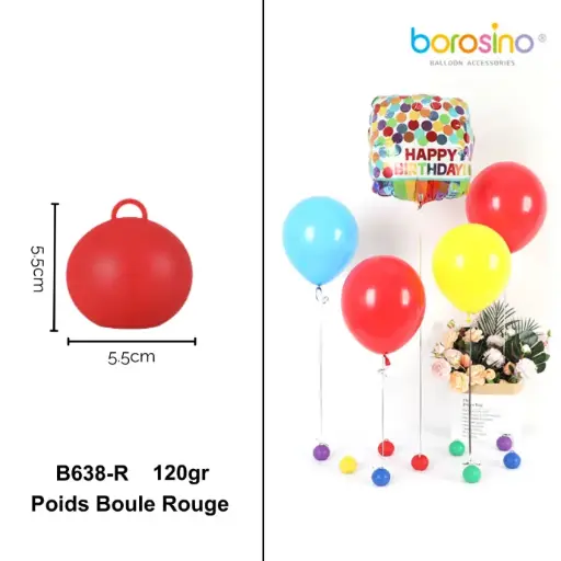 [B638-R] Ball weight Red 120gr - Borosino