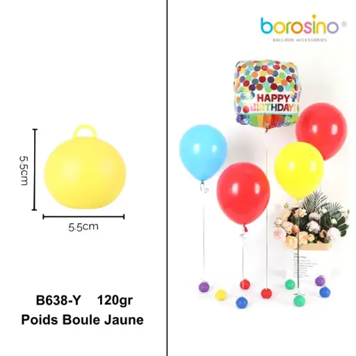 [B638-Y] Ball weight Yellow 120gr - Borosino