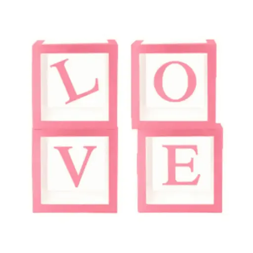 [B735L-P] Cubes Love Rose - Borosino