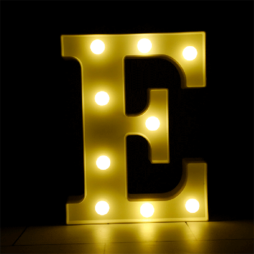 [B926-E] Lettre E Lumineuse Led – Borosino