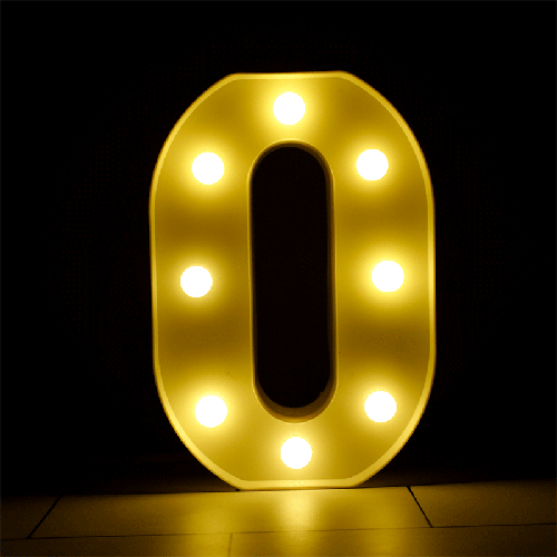 [B926-O] Lettre O Lumineuse Led – Borosino