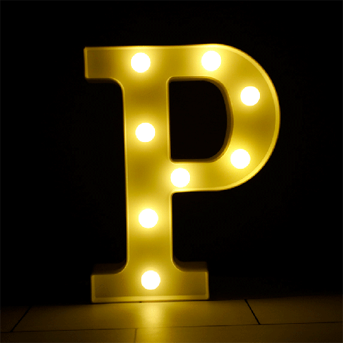 [B926-P] Lettre P Lumineuse Led – Borosino