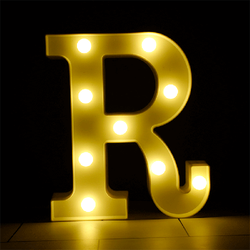 [B926-R] Lettre R Lumineuse Led – Borosino